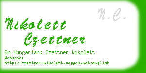 nikolett czettner business card